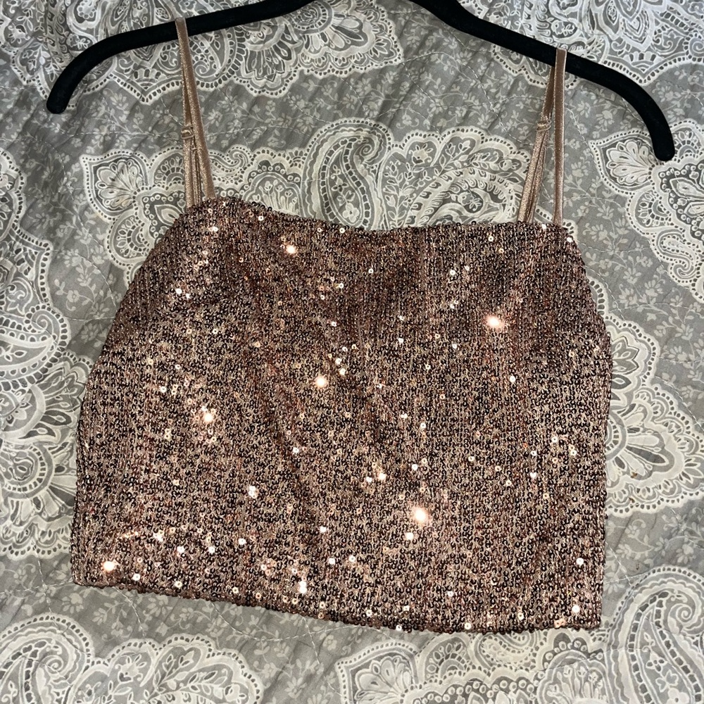 Sparkly crop top